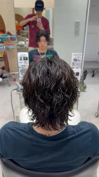 パーマ パーマカラー支持⭕️ 春山凜乃介のヘアスタイル