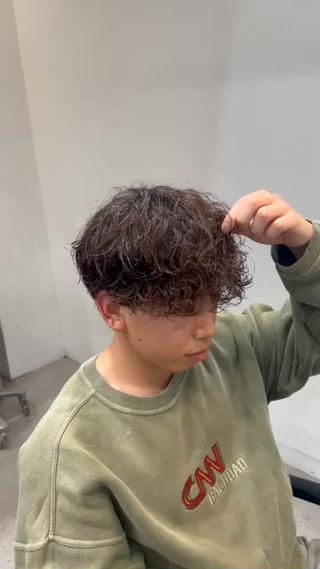 パーマ パーマカラー支持⭕️ 春山凜乃介のヘアスタイル