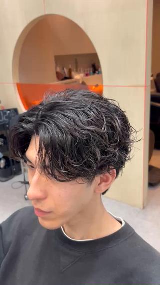 パーマ パーマカラー支持⭕️ 春山凜乃介のヘアスタイル