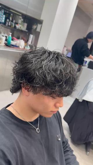 パーマ メンズパーマ特化⭕️ 春山凜乃介のヘアスタイル