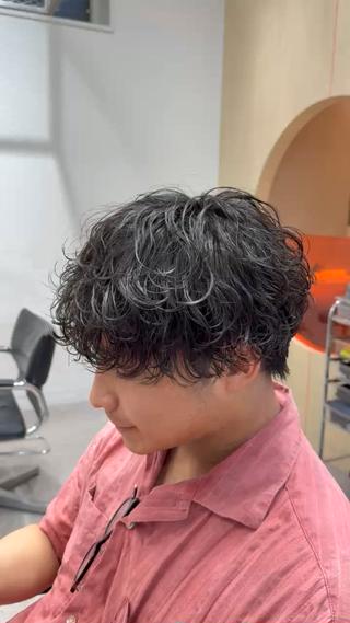 パーマ パーマカラー支持⭕️ 春山凜乃介のヘアスタイル