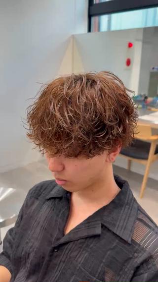 カラー パーマ パーマ支持率⭕️春山 凜乃介のヘアスタイル