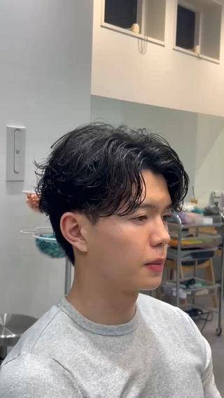 パーマ パーマカラー支持⭕️ 春山凜乃介のヘアスタイル