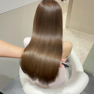 ロング ❣️髪質改善/ 美髪矯正/沼座悠人のヘアスタイル