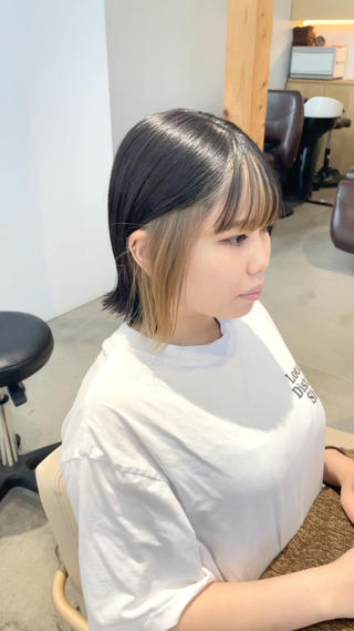 ミディアム カラー 中西倖 トップスタイリストのヘアスタイル