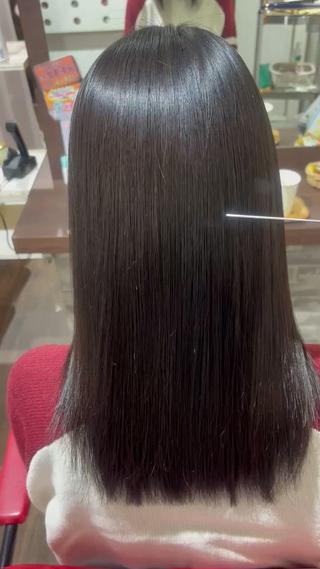 セミロング もり はなののヘアスタイル