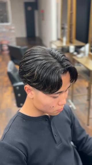 ショート メンズ 難波 凌也のヘアスタイル