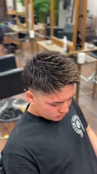 ショート メンズ 難波 凌也のヘアスタイル