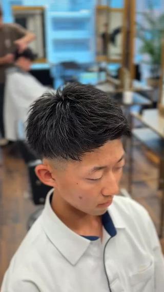 ショート メンズ 難波 凌也のヘアスタイル