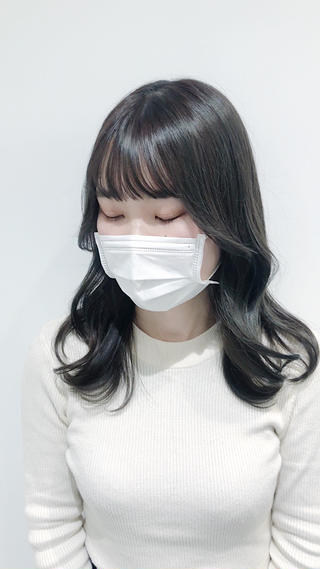 ロング カラー 髪質改善/顔まわり 石原のヘアスタイル