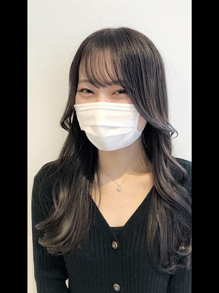 ロング カラー 髪質改善/顔まわり 石原のヘアスタイル
