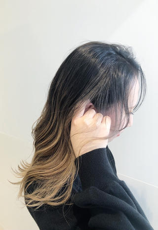 ロング カラー 髪質改善/顔まわり 石原のヘアスタイル