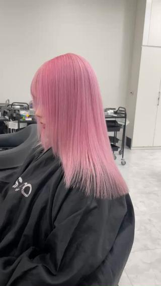 ロング カラー 髪質改善ハイトーン カラーKOYAのヘアスタイル