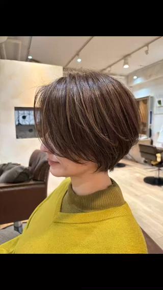 ショート カラー Keita 白髪ぼかしのヘアスタイル