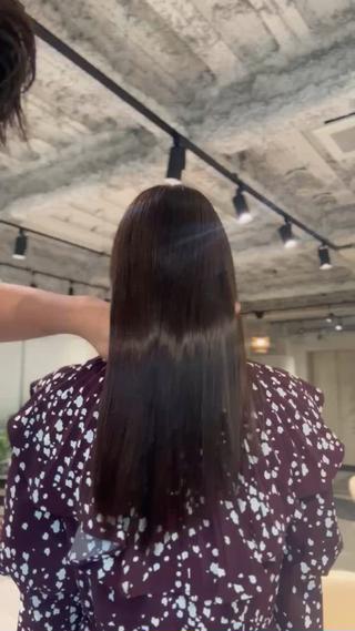 ロング カラー 夜23時まで予約🉑 reverieあきらのヘアスタイル