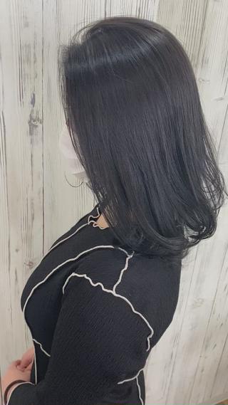 ミディアム カラー ヘアアレンジ ネイル マツエク・マツパ 夜23時まで予約🉑 reverieあきらのヘアスタイル