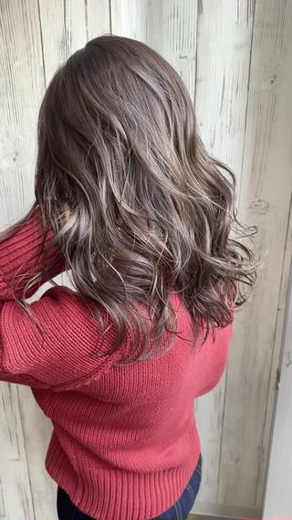 セミロング カラー ヘアアレンジ ネイル マツエク・マツパ 夜23時まで予約🉑 reverieあきらのヘアスタイル