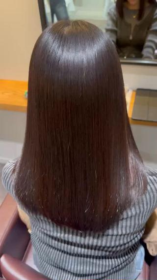 セミロング  艶髪 髪質改善 KASUMIのヘアスタイル