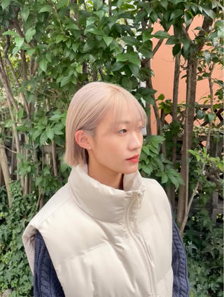 ショート カラー ヘアアレンジ キッズ 大人スタイル 太田のヘアスタイル