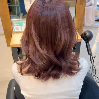 ミディアム カラー 透明感カラー/艶髪 🌷ちばなお🌷のヘアスタイル