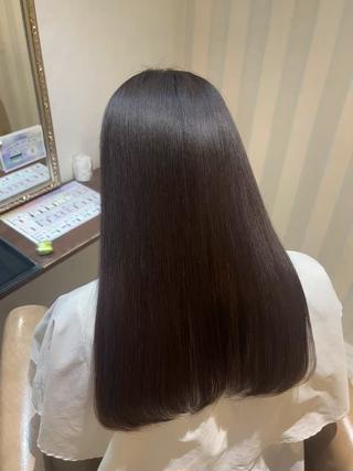 螺旋状のくせも南式酸性ストレートで柔らかいストレートに