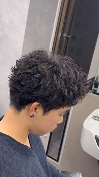 ショート パーマ メンズ 新宿No.1パーマ師 💈コウヨウ💈のヘアスタイル