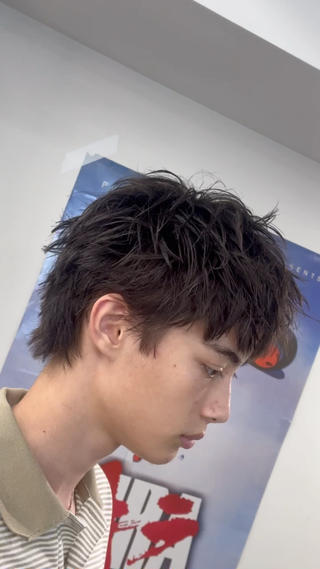 ミディアム パーマ ヘアアレンジ メンズ 新宿No.1パーマ師 💈コウヨウ💈のヘアスタイル