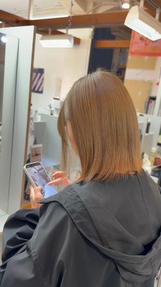 ミディアム carre hair 店長 中園 武士のヘアスタイル