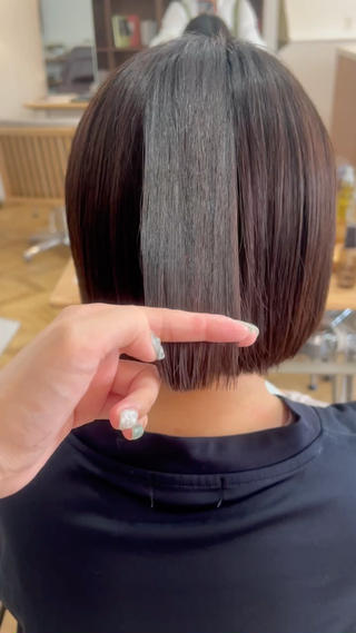 ミディアム 櫻井園子🌸 縮毛矯正のヘアスタイル