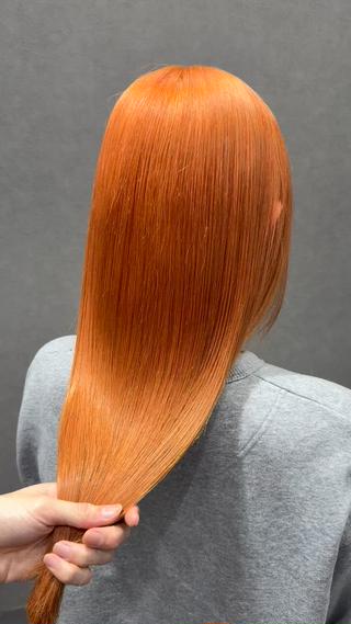 ロング カラー 難波 海のヘアスタイル