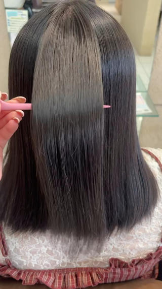 ミディアム 艶カラー 髪質改善 🍓苺奈のヘアスタイル