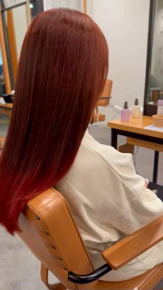 グラデーションボルドー×レッドブラウン