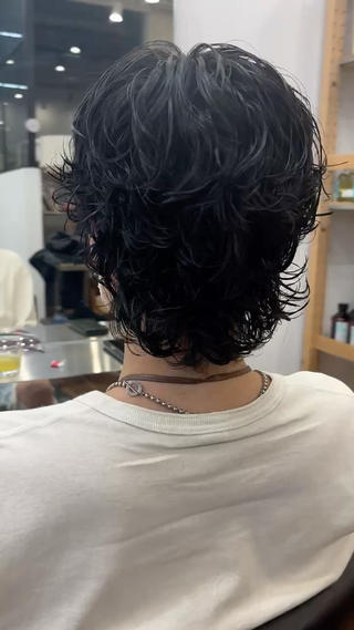ショート パーマ メンズ ハードパーマ Rico💜のヘアスタイル