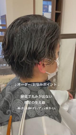 ショート パーマ メンズ 大澤 裕貴 【メンズカット】のヘアスタイル
