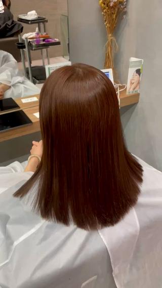 セミロング メンズ縮毛矯正 ブリーチカラー/まやのヘアスタイル