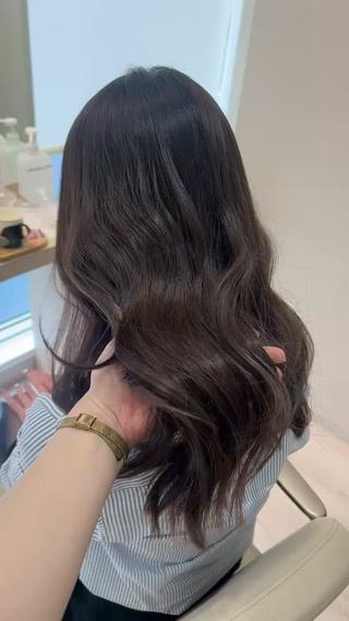 セミロング カラー ✨🌿大人可愛い愛さ れhair🌿✨松本のヘアスタイル