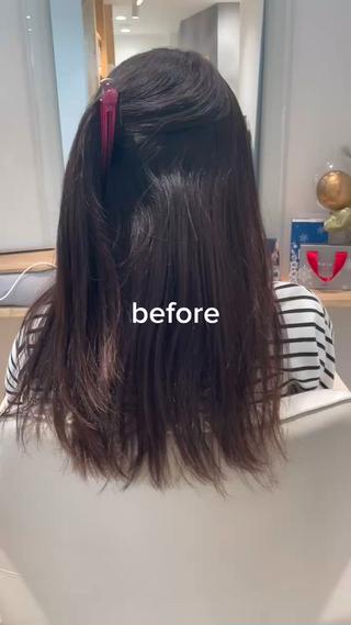 セミロング 畑山 紗耶佳のヘアスタイル