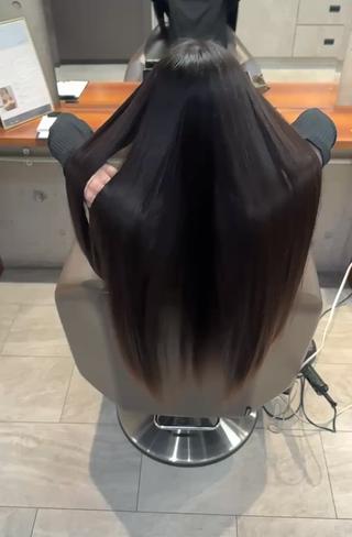 ロング カラー スガハラ アンナのヘアスタイル