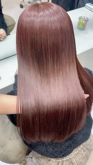 セミロング 縮毛矯正 特化アツシのヘアスタイル