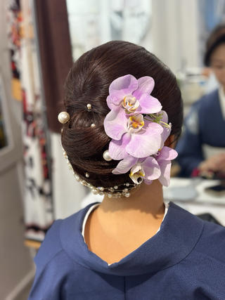 #和装ヘア
#シニヨン
#着物ヘア
#銀座ホステス 