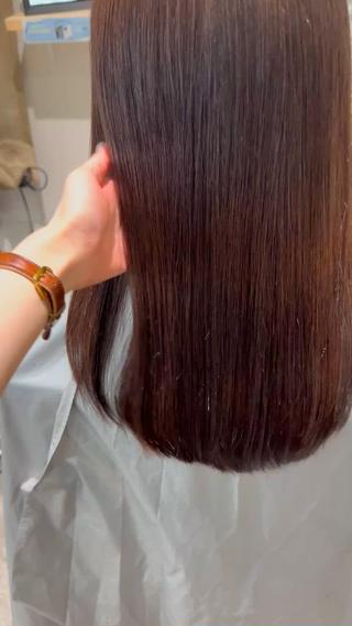 セミロング ayaka 縮毛矯正レイヤーのヘアスタイル