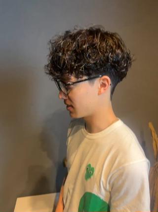 カラー パーマ メンズ Litbyfifth 前里花鈴のヘアスタイル