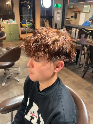パーマ メンズ Litbyfifth 前里花鈴のヘアスタイル
