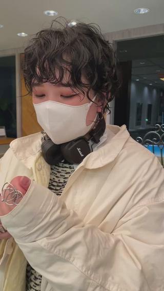 ショート パーマ 浅沼 ゆいのヘアスタイル