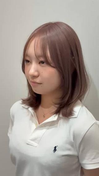 ミディアム 柴田真衣 /ナチュラル/半個室のヘアスタイル