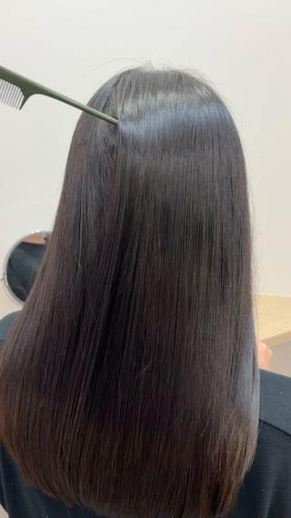 セミロング とき/髪質改善/透明 感カラー☘️のヘアスタイル