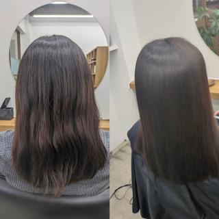 セミロング nicco ニコ　モデル様募集中のヘアスタイル