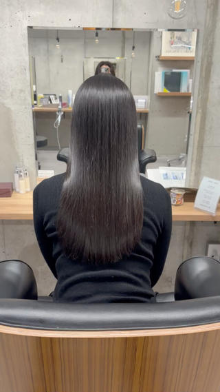 乾かしただけでこの艶感