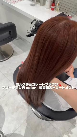 カラー オリーブ/ワンホン SHIONのヘアスタイル