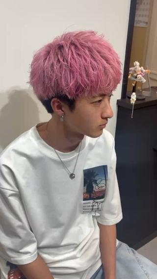 ショート メンズ特化パーマ& カラー🔥浅野士稀のヘアスタイル